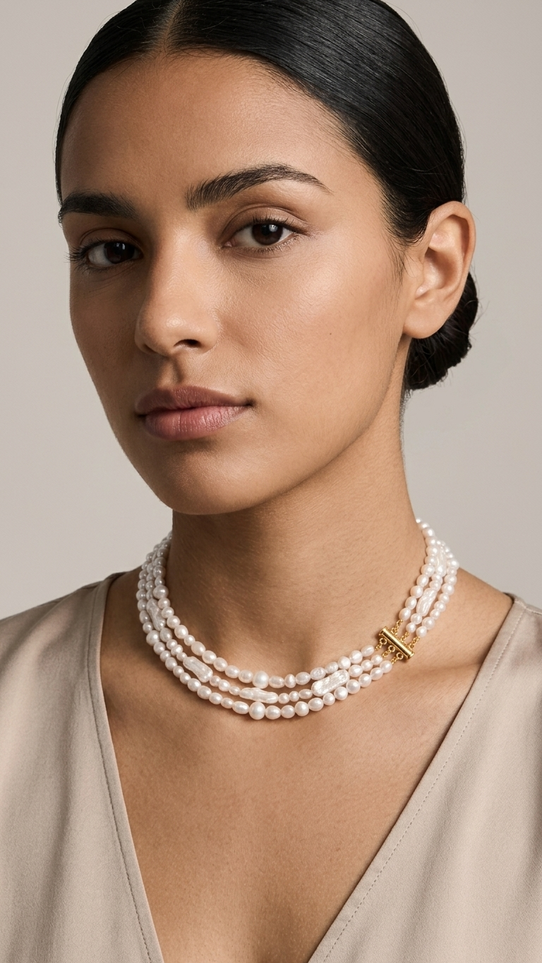 Collar KAPALUA - NÁCAR