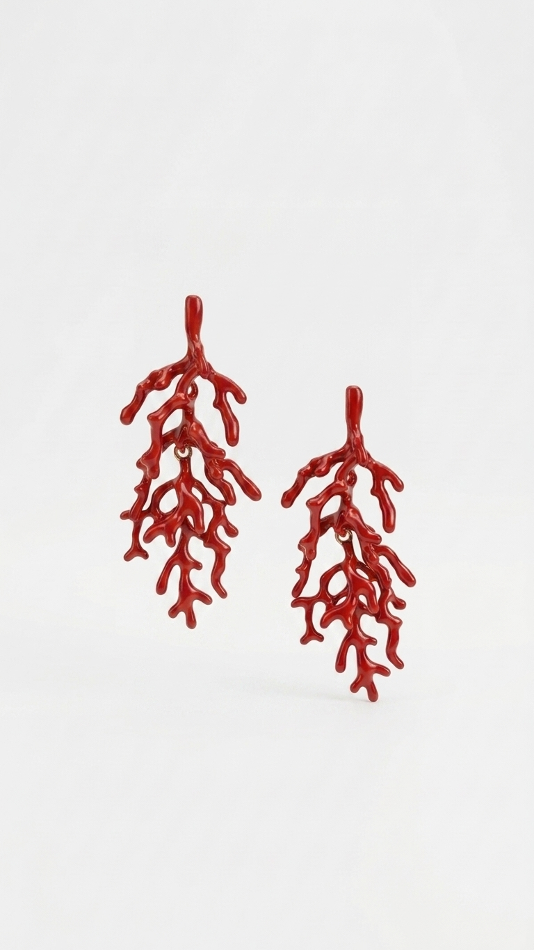 Pendientes CORAL - STEEL