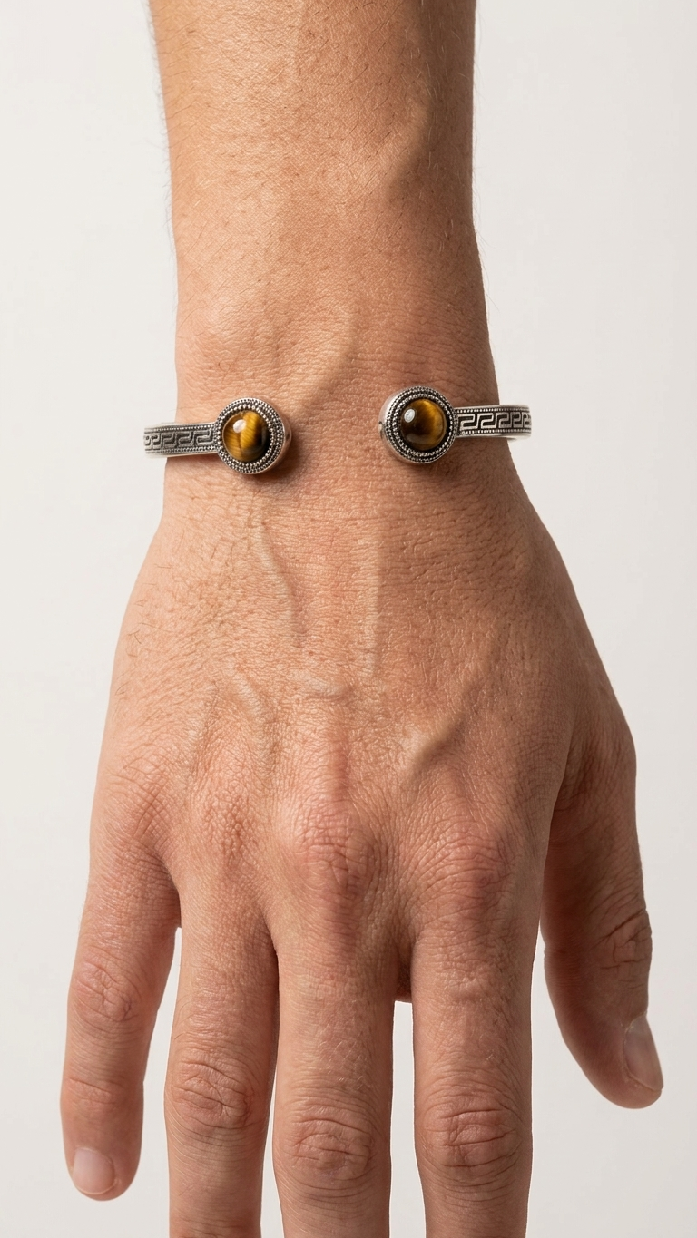 Brazalete OROZ | Ojo de Tigre Natural