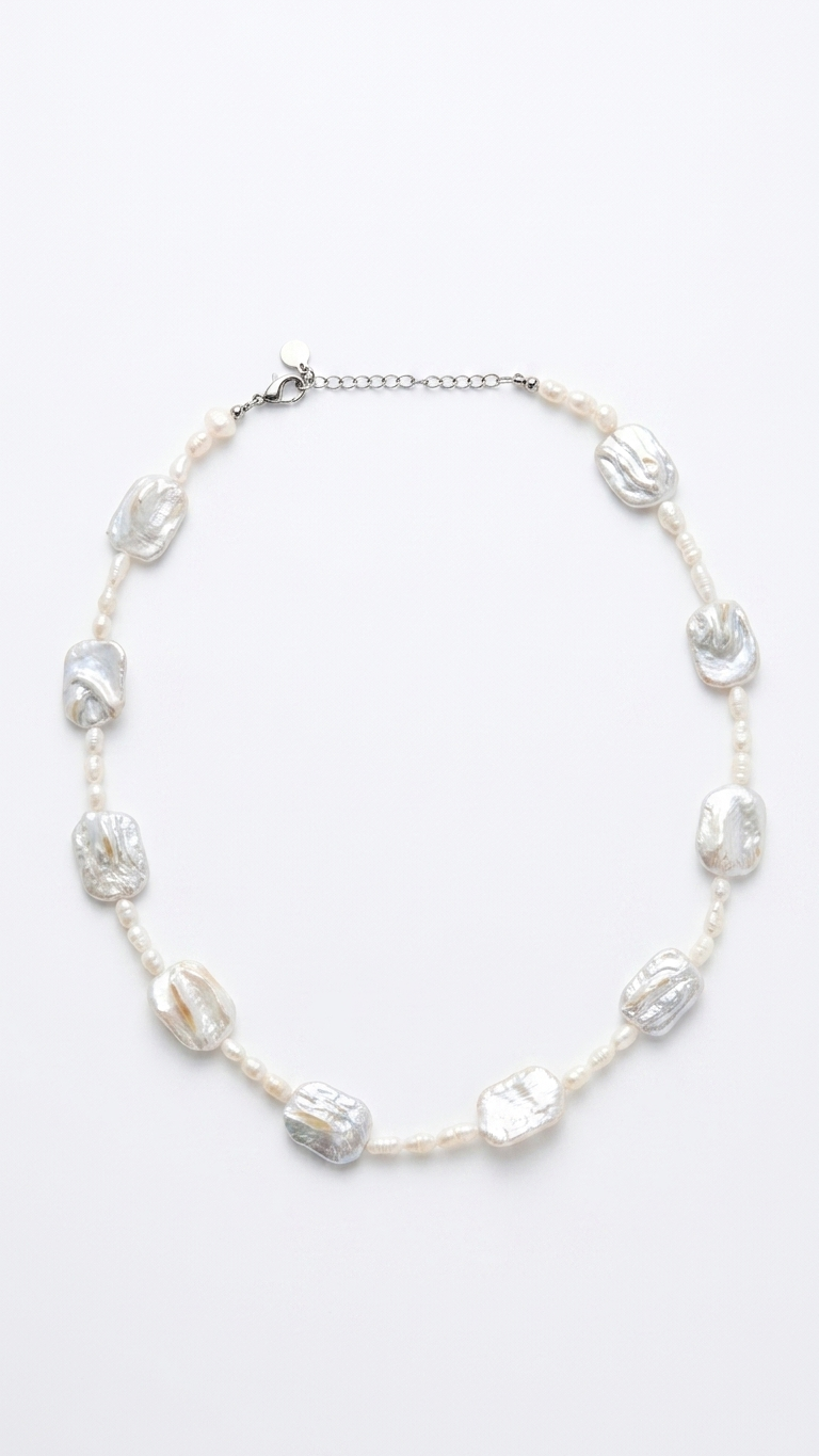 Collar NAYADÉ · Perlas de río