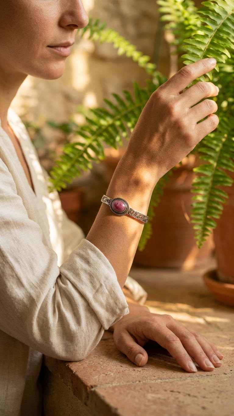 Brazalete RUBÍS - Rubí-Zoisita