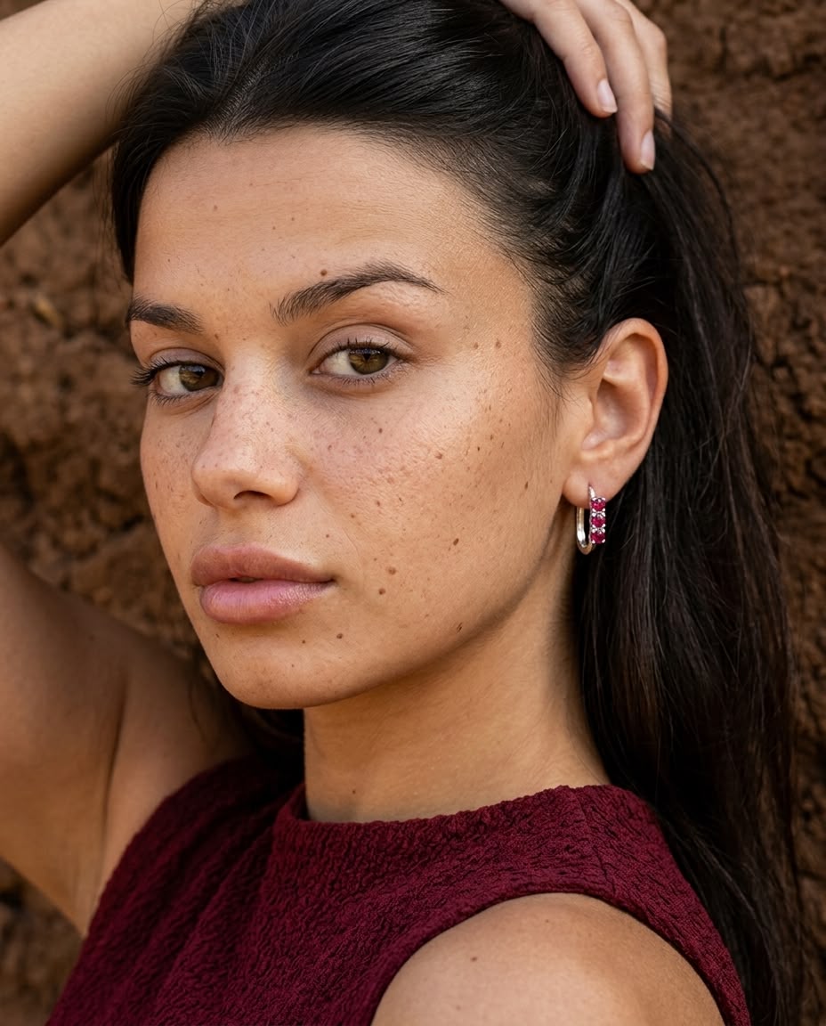 Pendientes AMBER con Granates