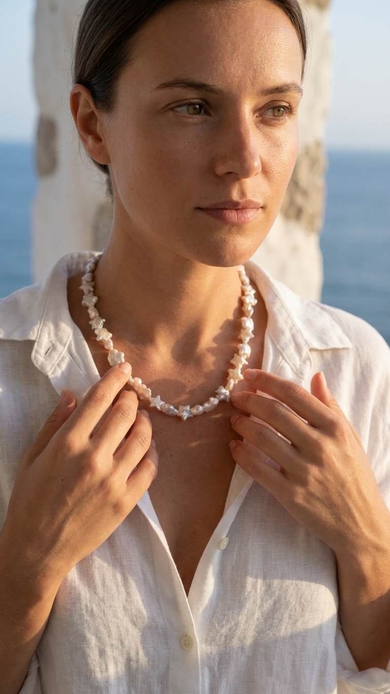 Collar HOKU - NÁCAR