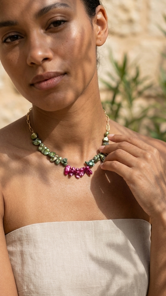 Collar KAUAI - NÁCAR