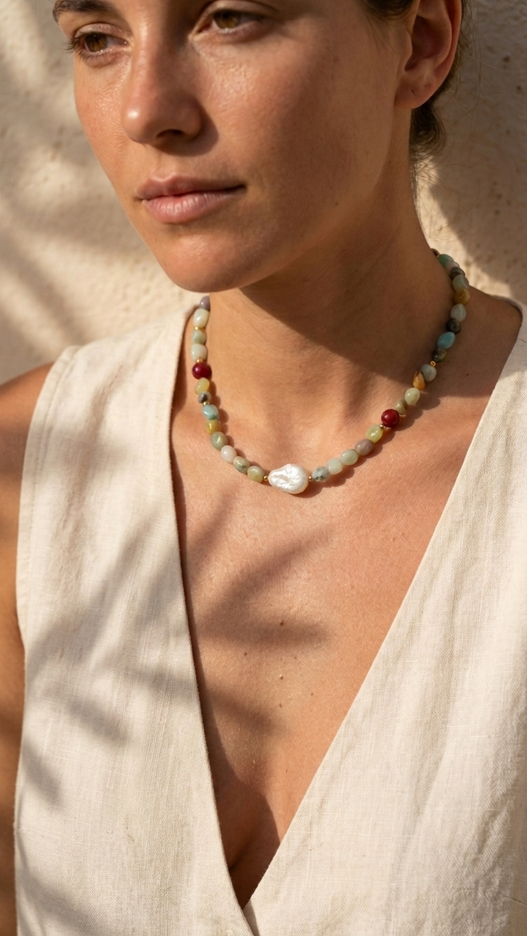 Collar HAENA - NÁCAR