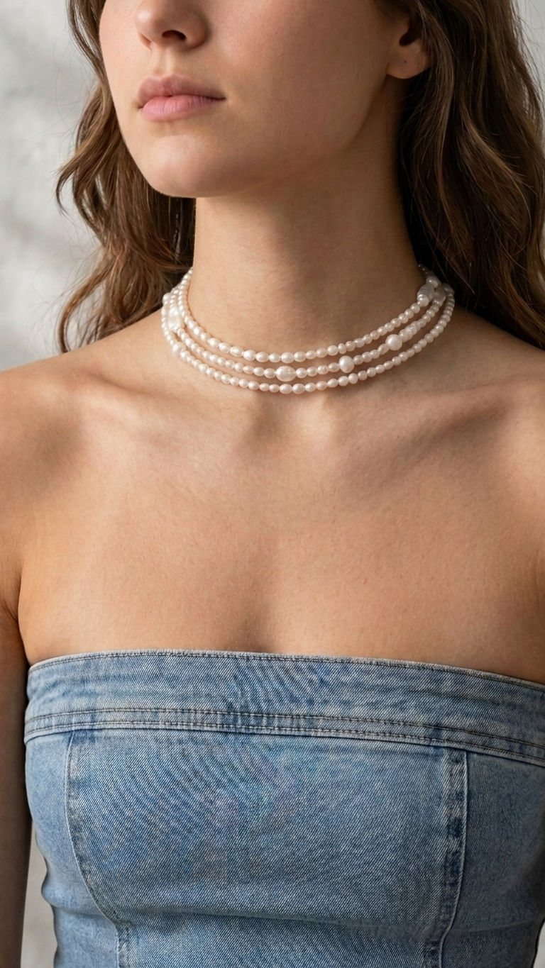 Collar KAPALUA - NÁCAR