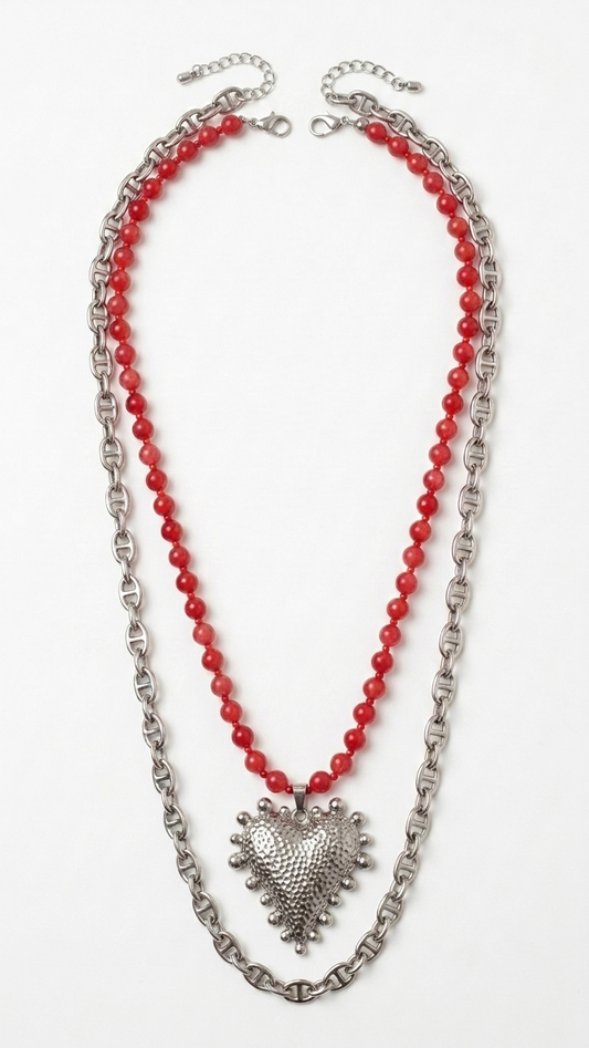 Collar SET HEARTBEAT - STEEL