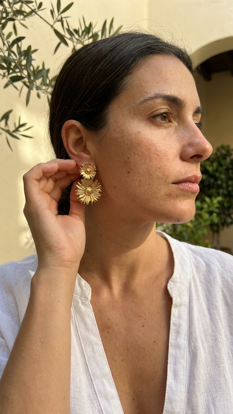 Pendientes DAISY - STEEL