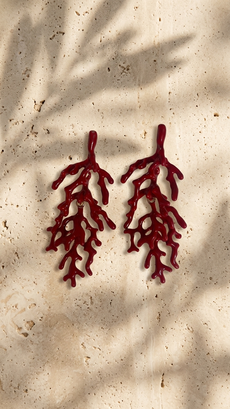 Pendientes CORAL - STEEL