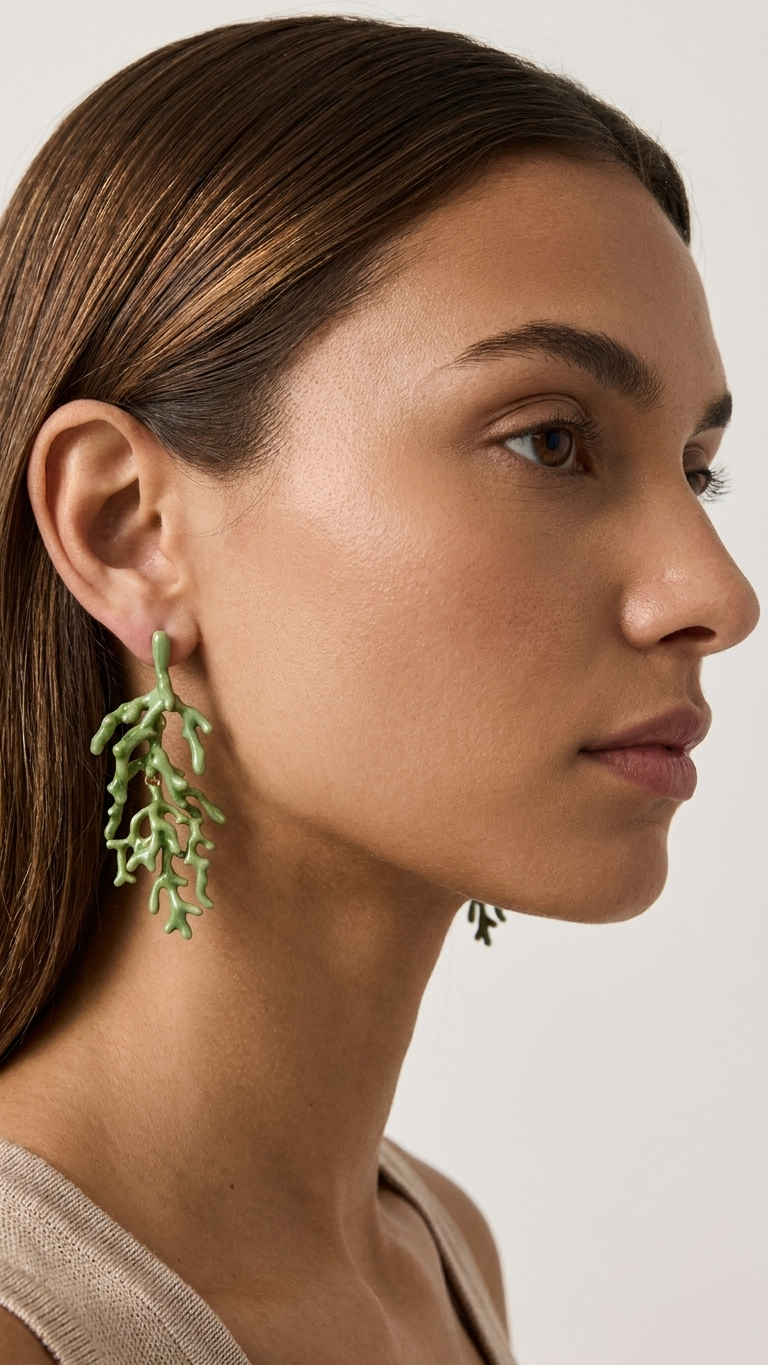 Pendientes CORAL - STEEL
