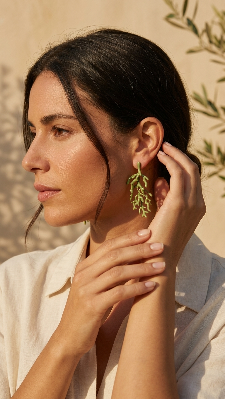 Pendientes CORAL - STEEL