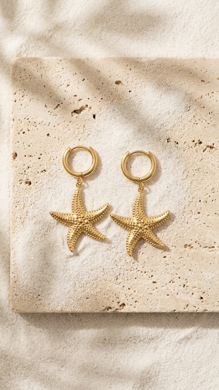 Pendientes STARFISH AURA - STEEL