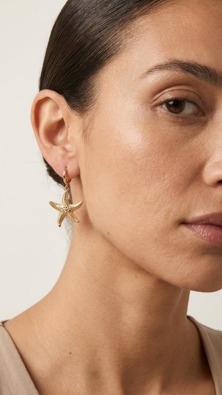 Pendientes STARFISH AURA - STEEL