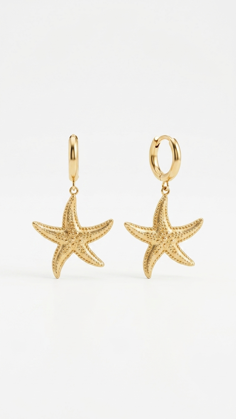 Pendientes STARFISH AURA - STEEL