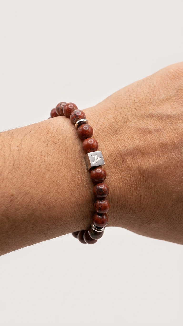 Pulsera JASPER RED FIRE - AXIS MEN