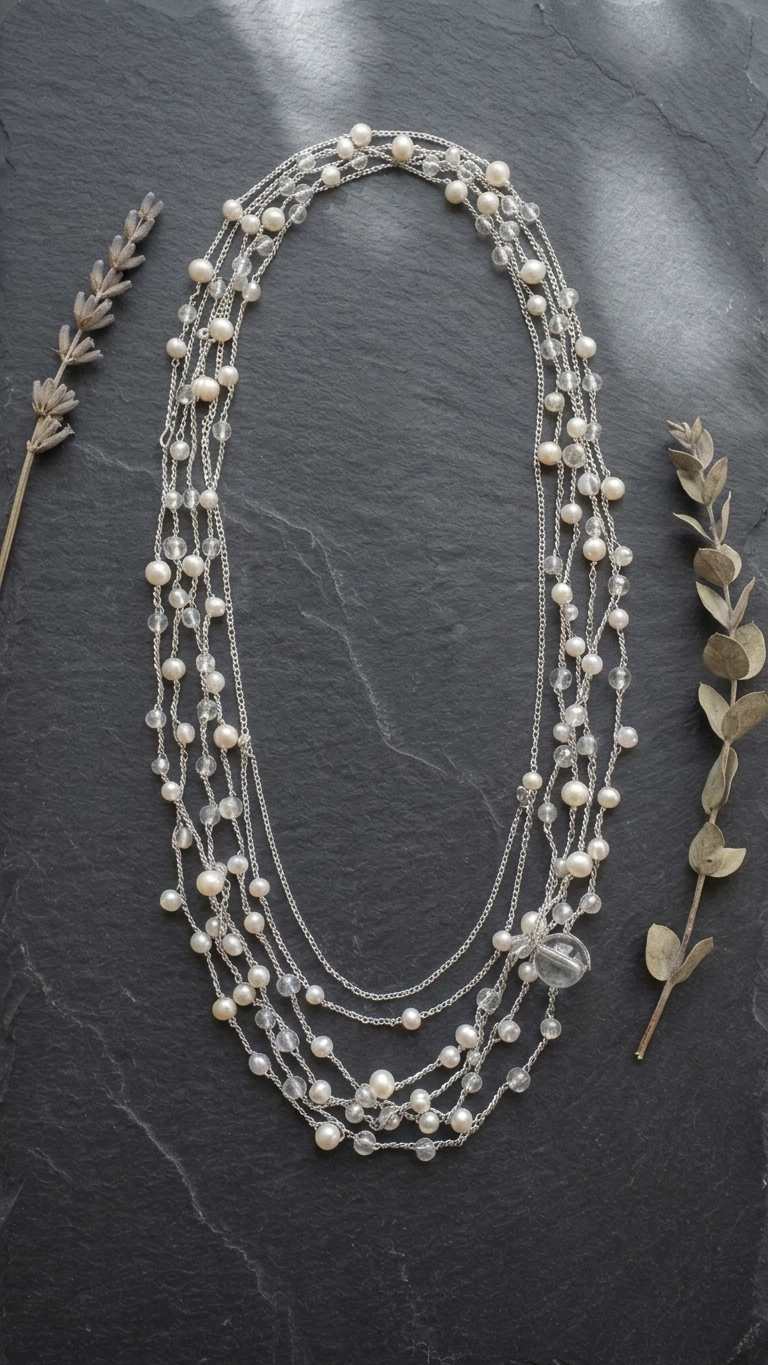 Collar BRUMA PLATEADA  - INFINITY XL