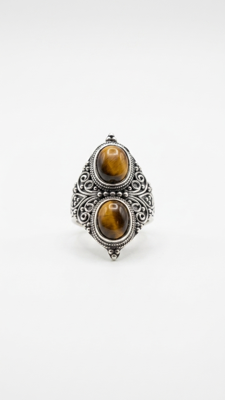 Anillo DUNA | Ojo de Tigre Natural