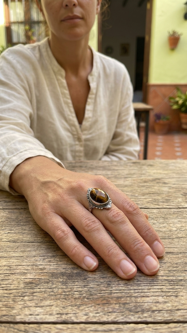 Anillo FÉNIX | Ojo de Buey Natural