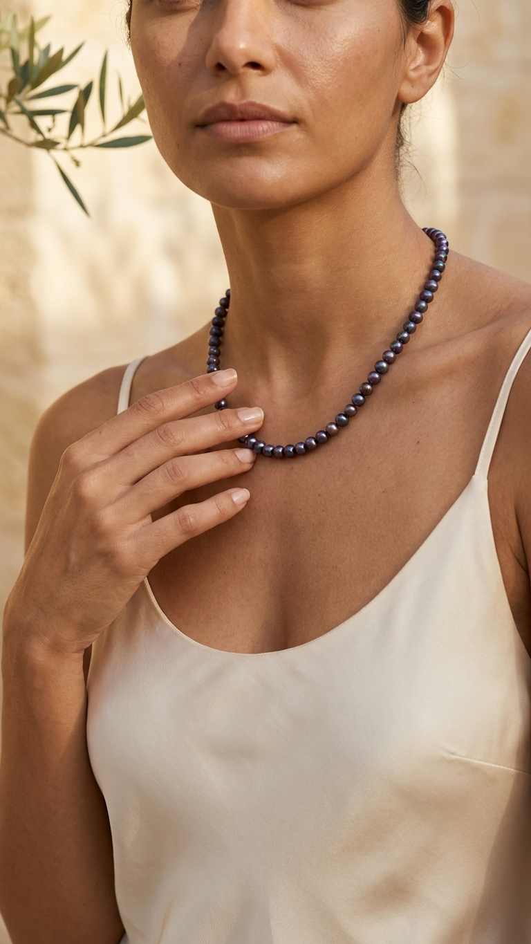 Collar SIRENA · Perlas de río