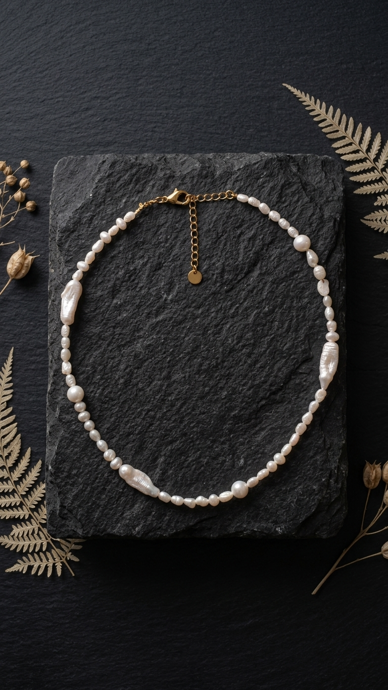 Collar FISTERRA · Perlas de río