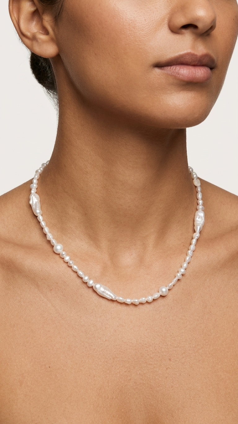 Collar FISTERRA · Perlas de río