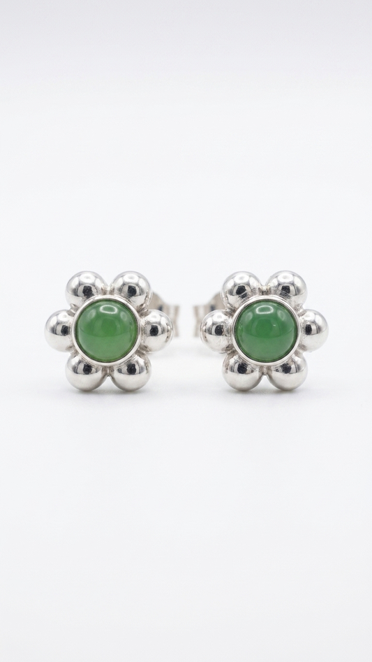Pendientes FLORA · Jade Natural