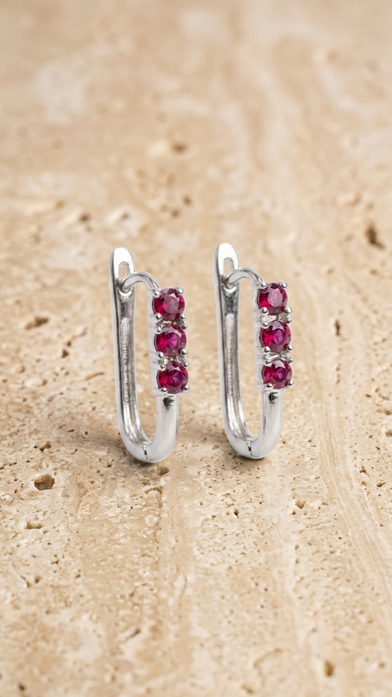 Pendientes AMBER con Granates