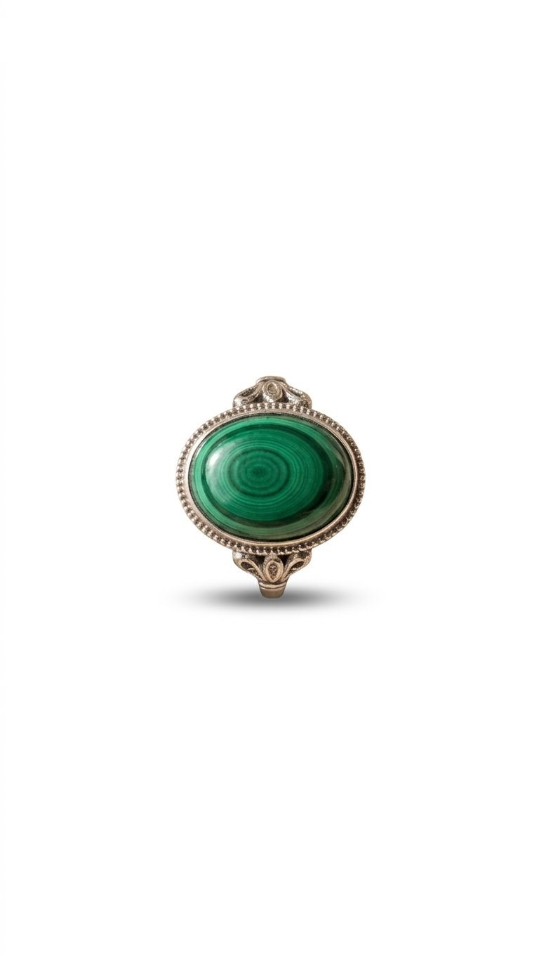 Anillo GAIA · Piedra Natural de Malaquita