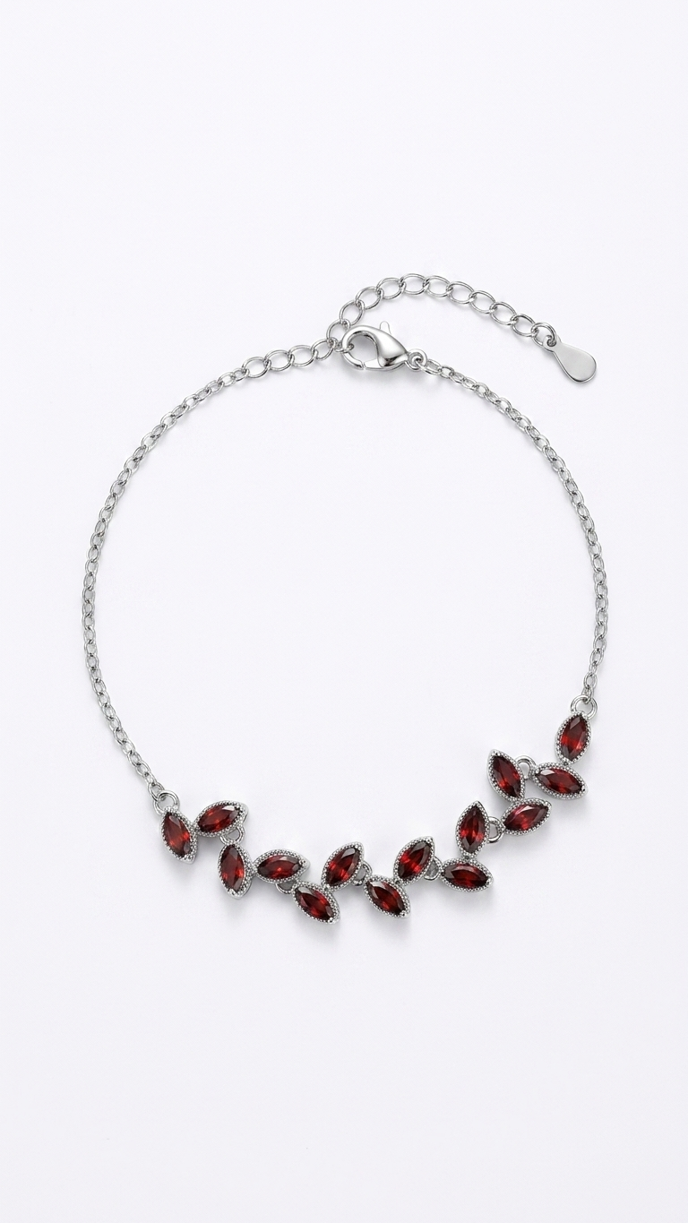 Pulsera TERRA - Granates Facetados