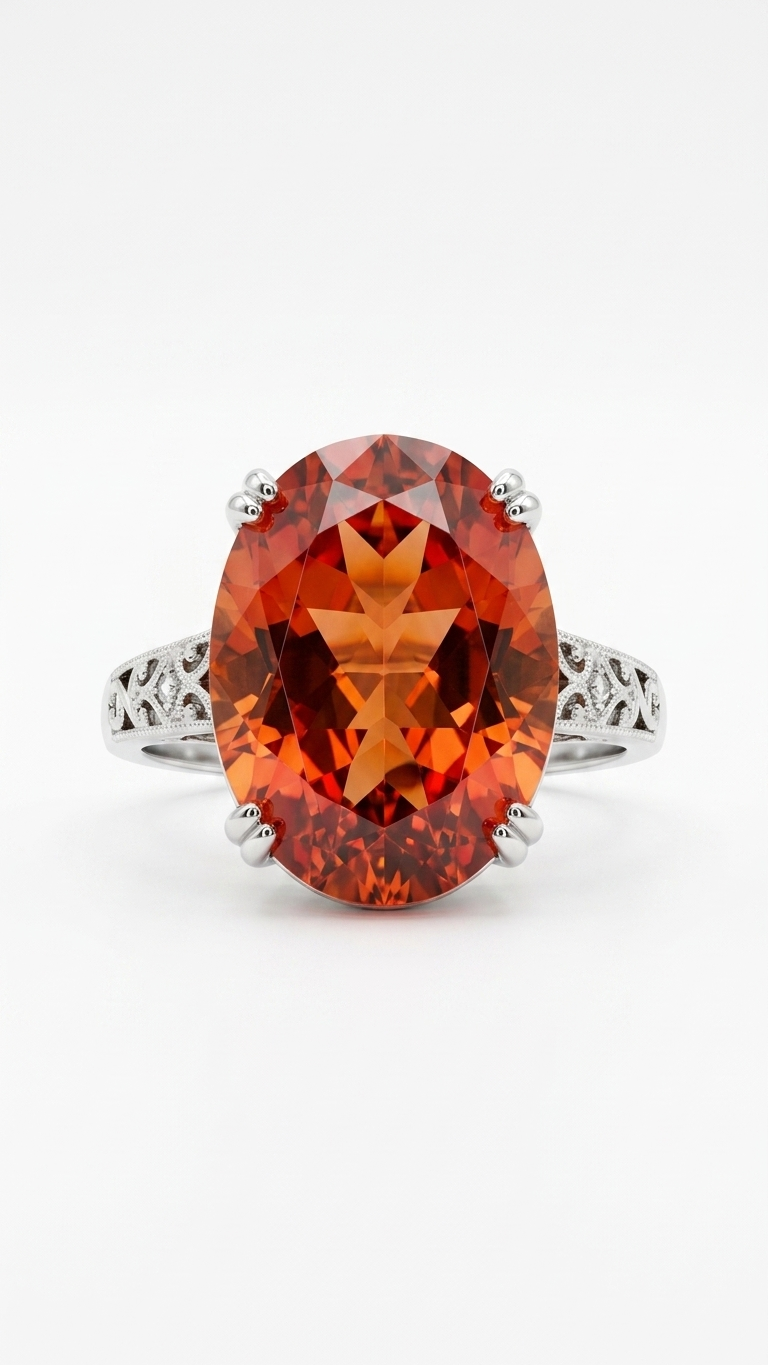 Anillo IGNIS de plata 925 con cuarzo místico Fire