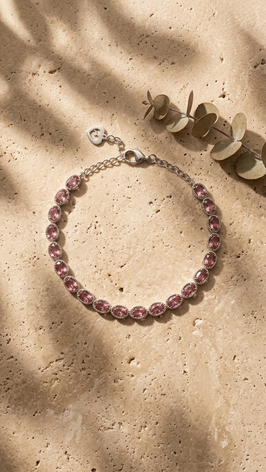 Pulsera VELIA - Turmalina Rosa