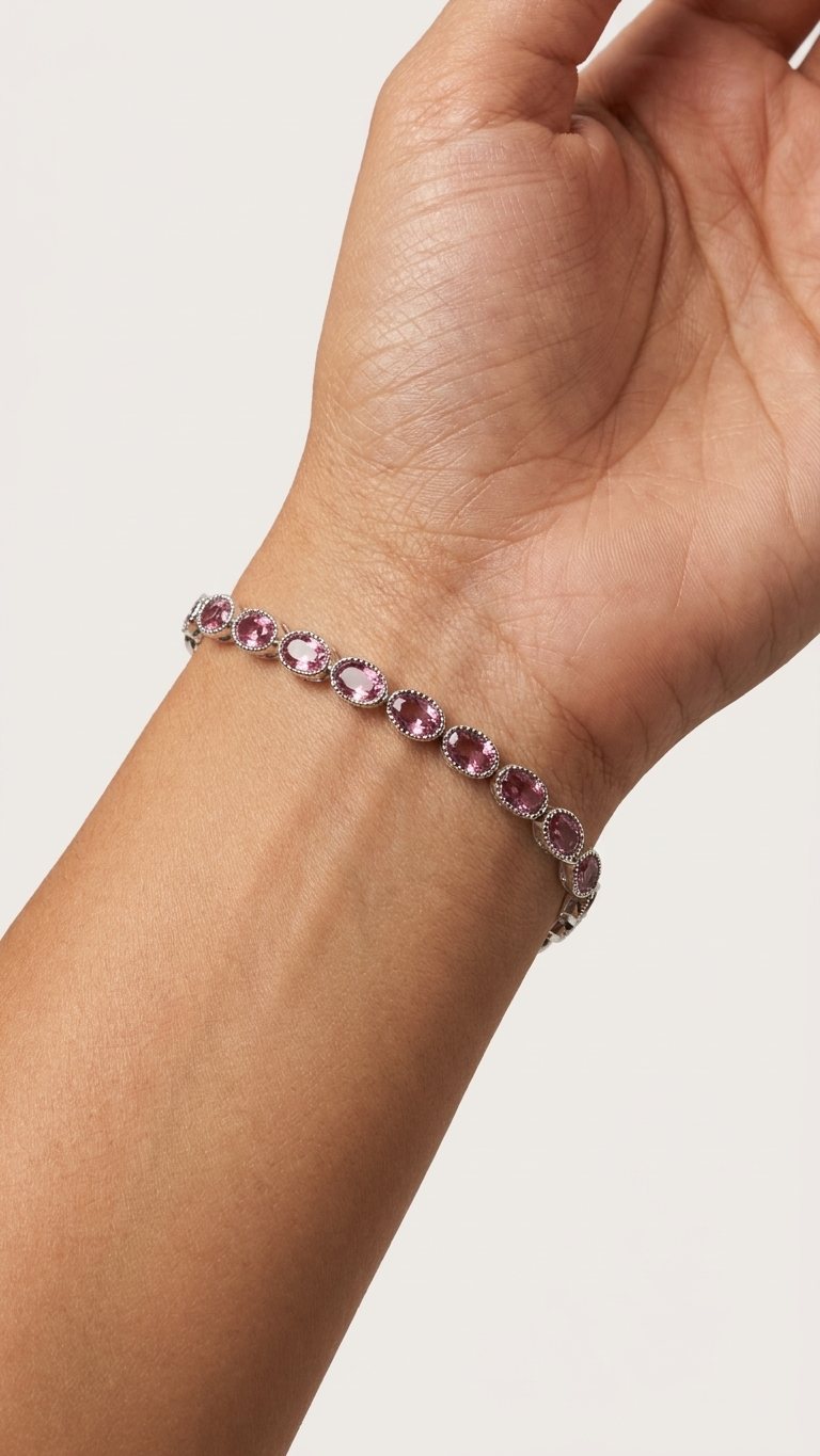 Pulsera VELIA - Turmalina Rosa