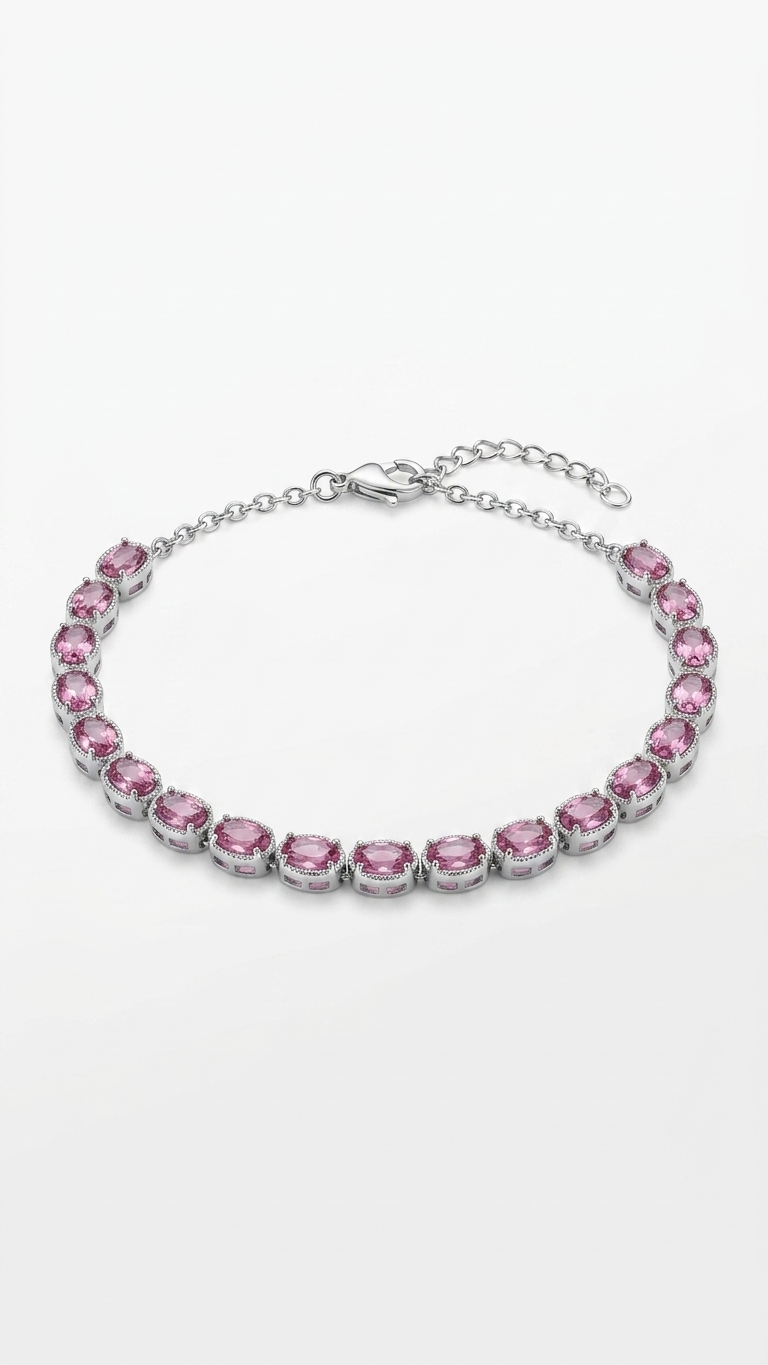 Pulsera VELIA - Turmalina Rosa