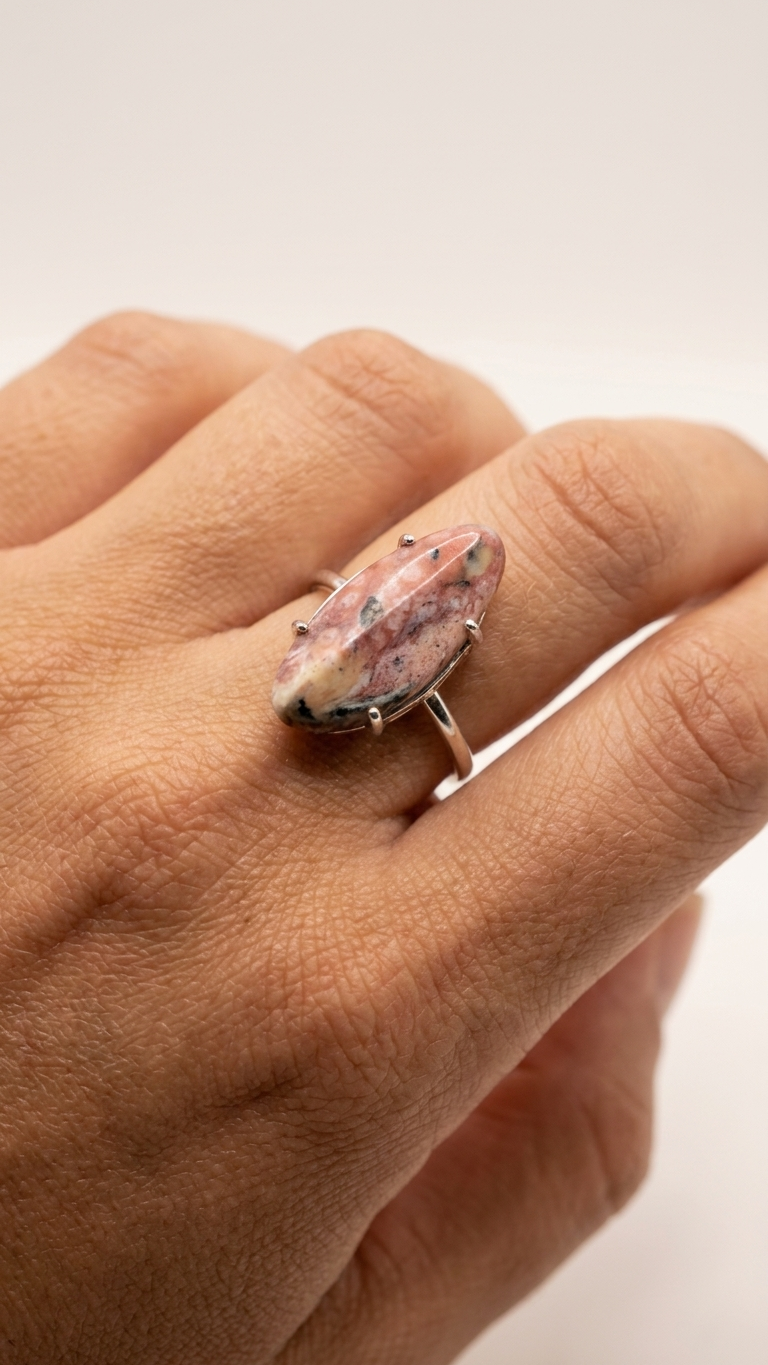 Anillo CORAL - Jaspe Océano