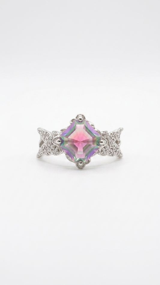 ANILLO AURORA · CUARZO MÍSTICO