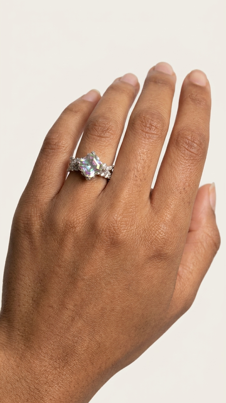 ANILLO AURORA · CUARZO MÍSTICO