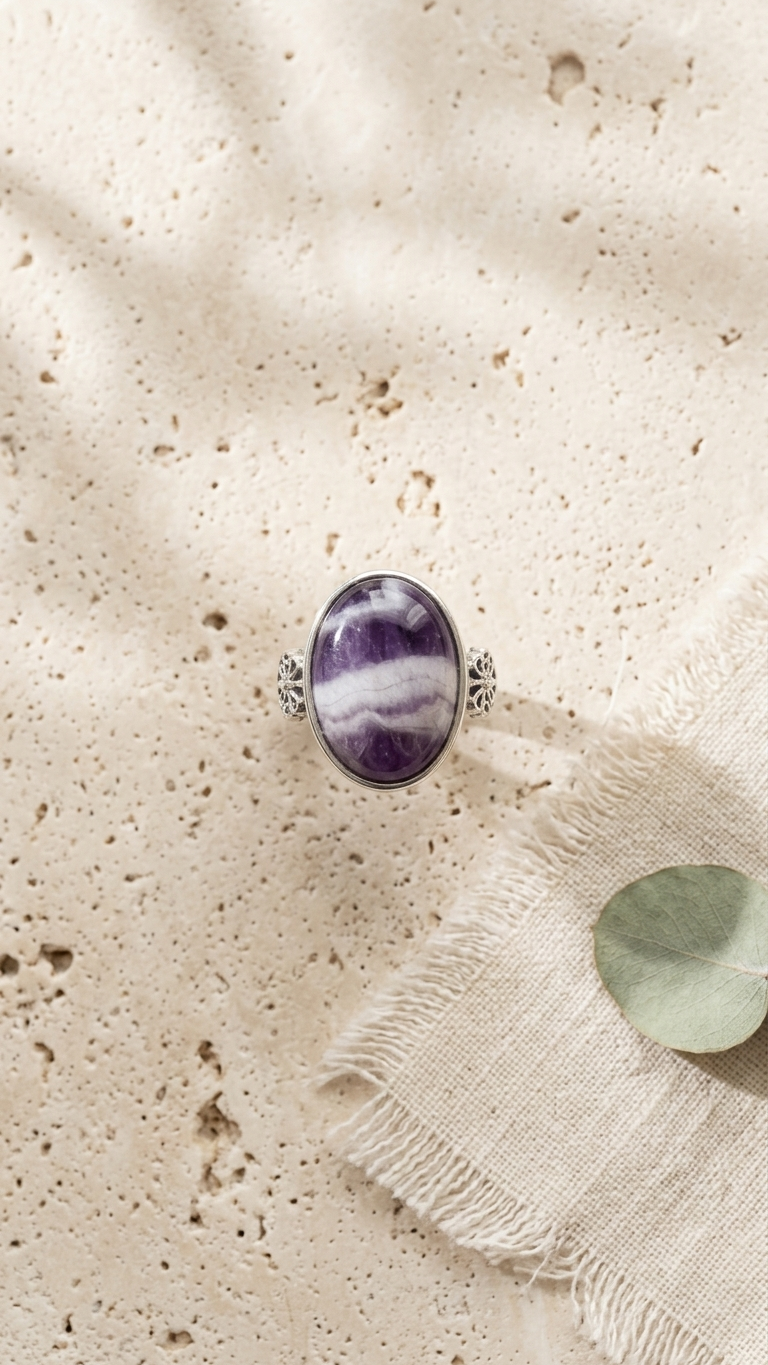 Anillo MÉLISSE · Amatista Ajustable