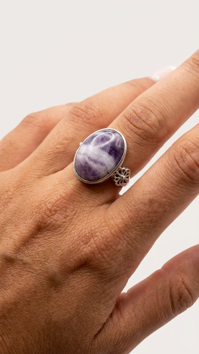 Anillo MÉLISSE · Amatista Ajustable