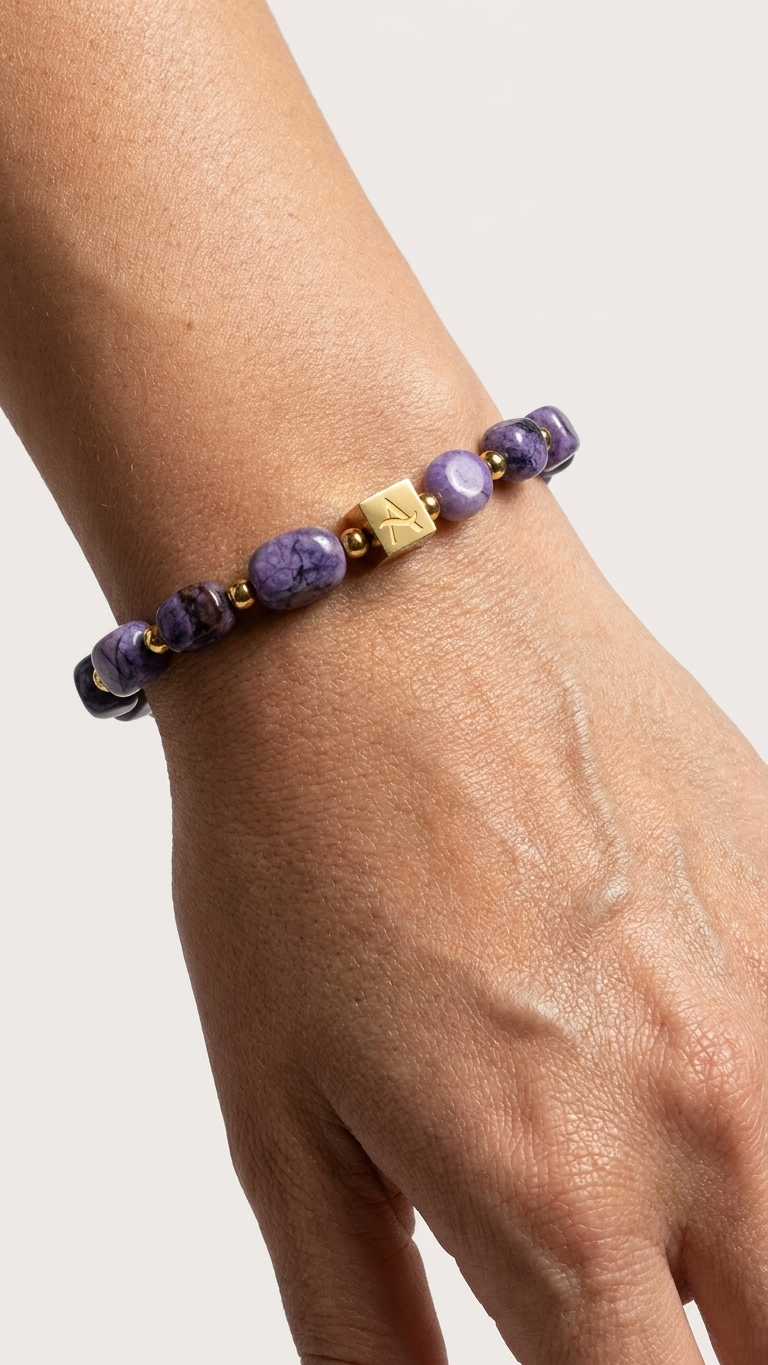 Pulsera IRIS - Amatista y cuarzo rosa