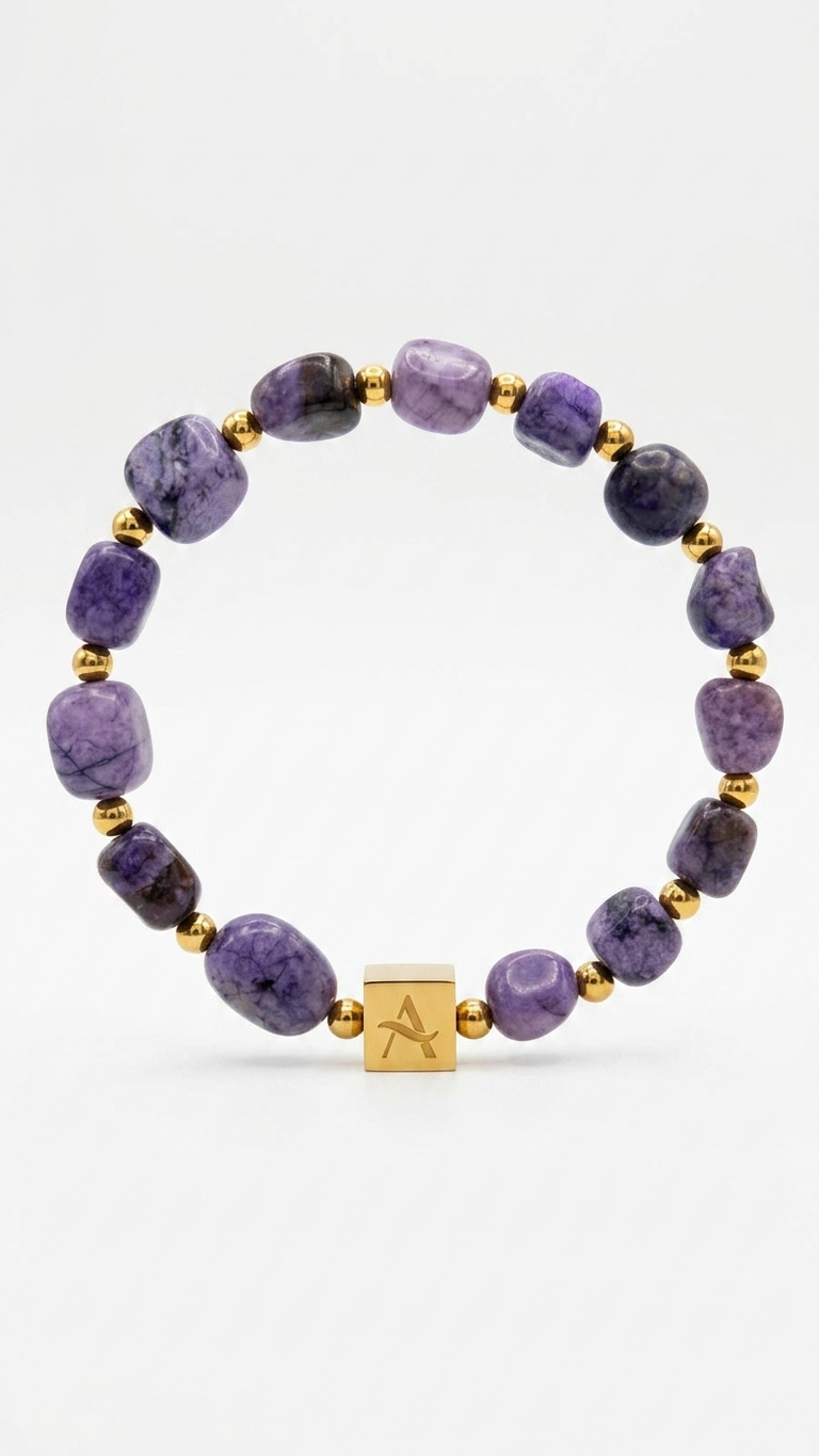 Pulsera IRIS - Amatista y cuarzo rosa