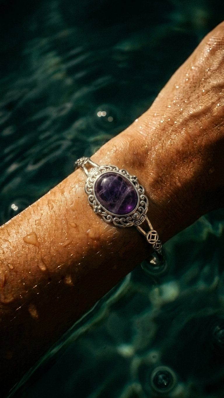 CALISTA - Brazalete de amatista