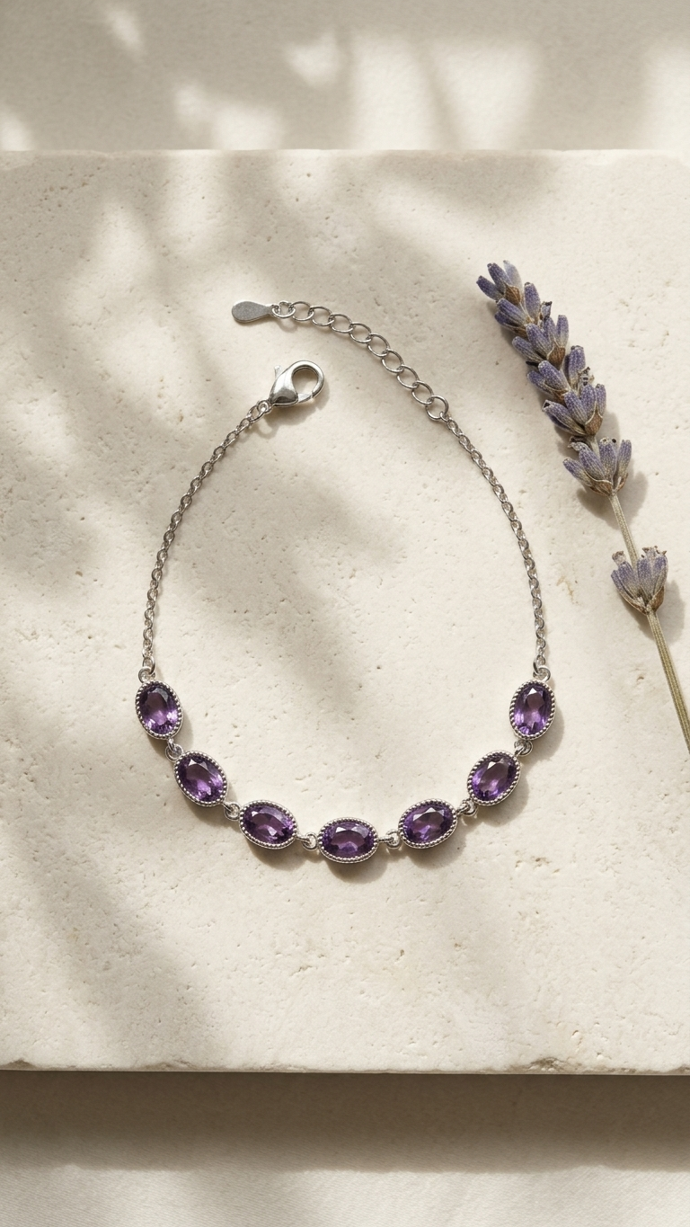 Pulsera SÉLÈNE  Pulsera de amatista