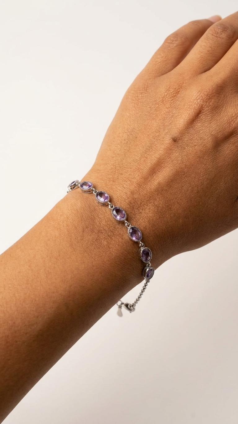 Pulsera SÉLÈNE  Pulsera de amatista