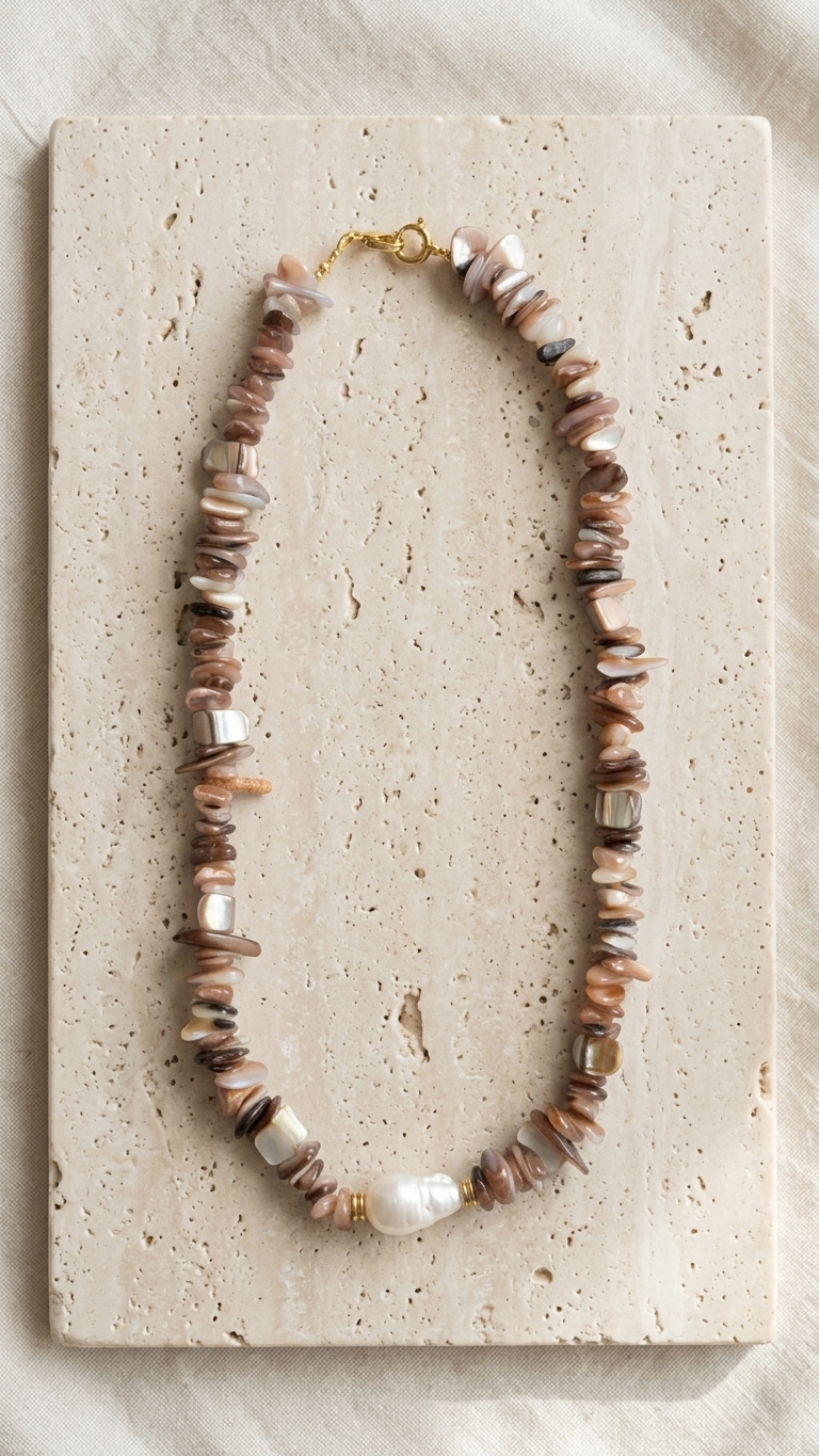 FRIDA Collar de Nácar y perla barroca