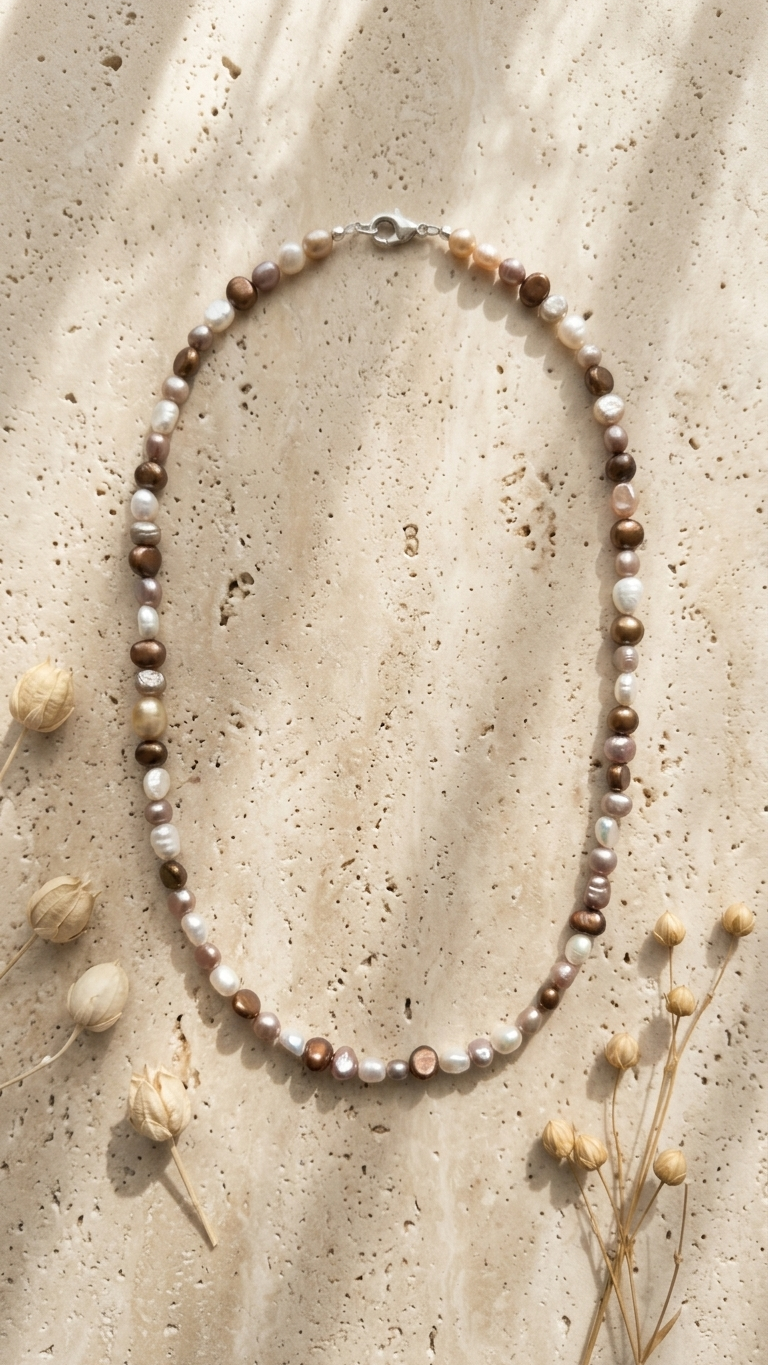 Collar NÁCAR de Mini Perlas Barrocas