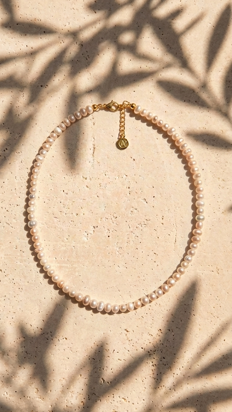Collar SIRENA - Perlas de Río Organicas