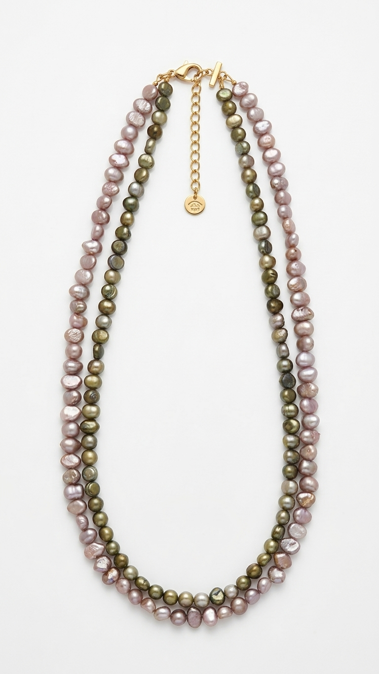 Collar ATENEA - Perlas de agua dulce bicolor