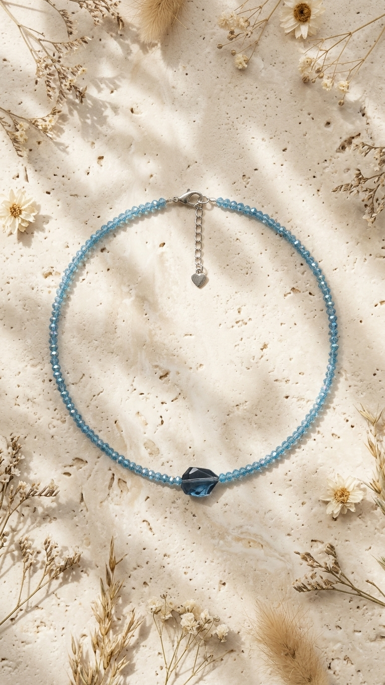 Collar LA NUIT ESSENTIAL · CŒUR BLEU