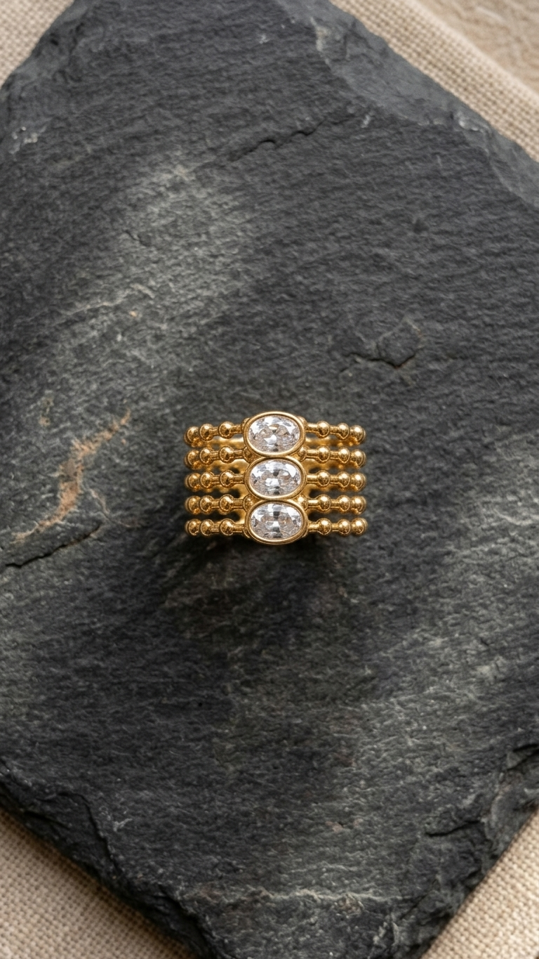 Anillo MultilÍnea TRILOGY GOLD