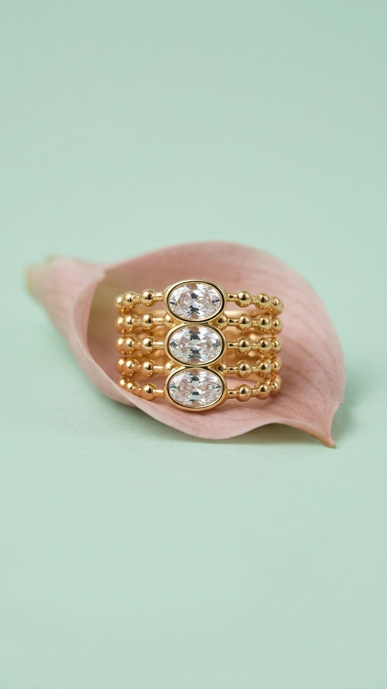 Anillo MultilÍnea TRILOGY GOLD